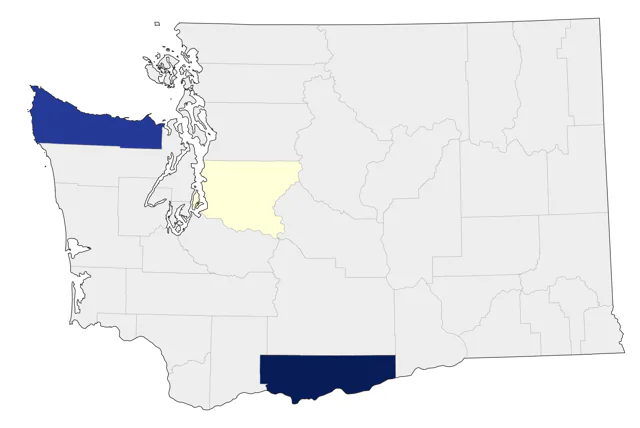 Phainopepla county map