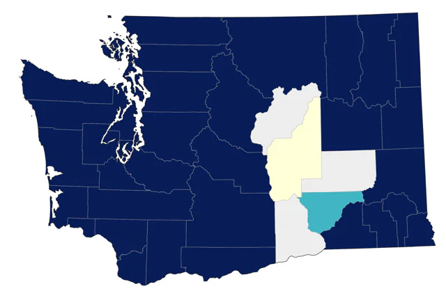 Pileated Woodpecker county map