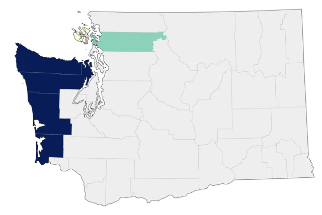 Pink-footed Shearwater county map