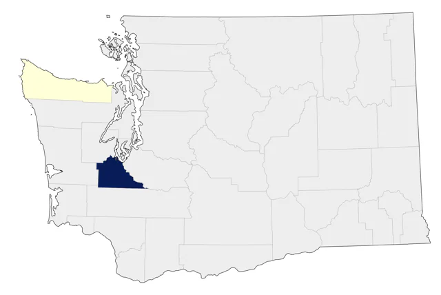 Prairie Warbler county map
