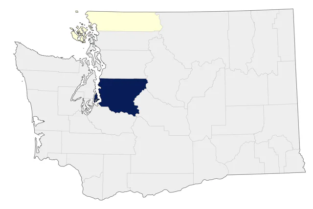 Red-flanked Bluetail county map