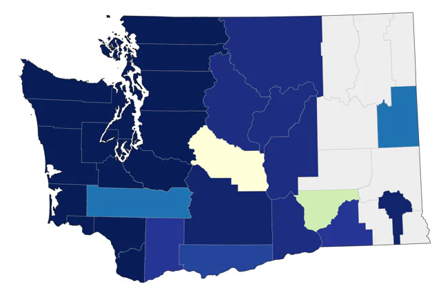 Red-throated Loon county map