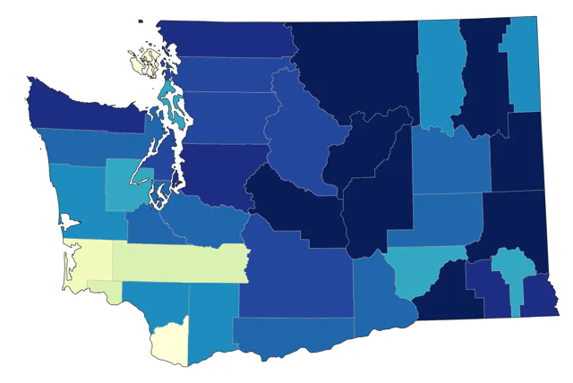 Redpoll county map