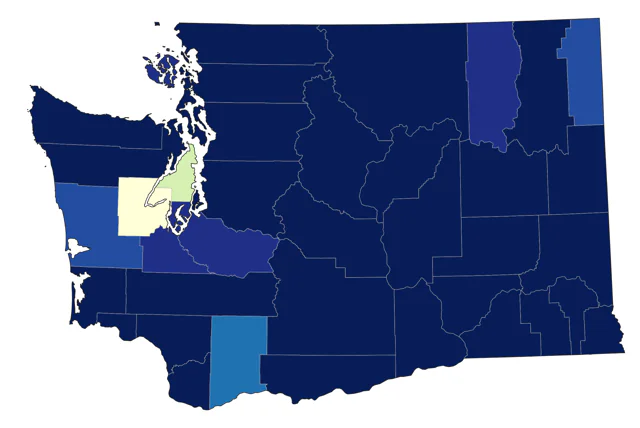 Rough-legged Hawk county map
