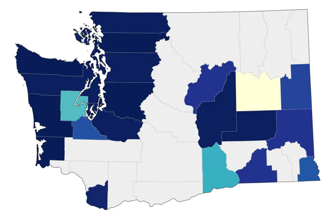 Ruddy Turnstone county map