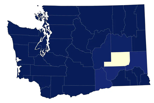 Steller's Jay county map