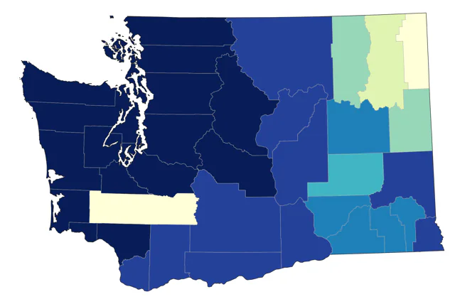 Surf Scoter county map