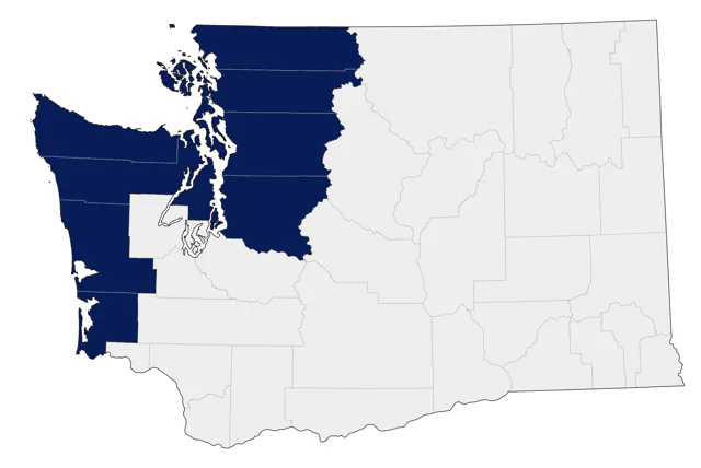 Surfbird county map