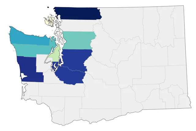 Thick-billed Murre county map