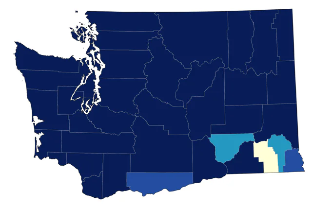 Trumpeter Swan county map