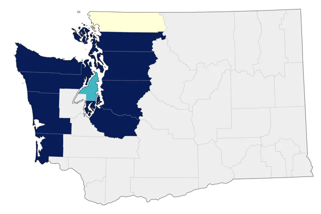 Tufted Puffin county map