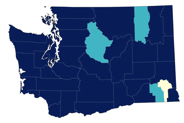 Tundra Swan county map