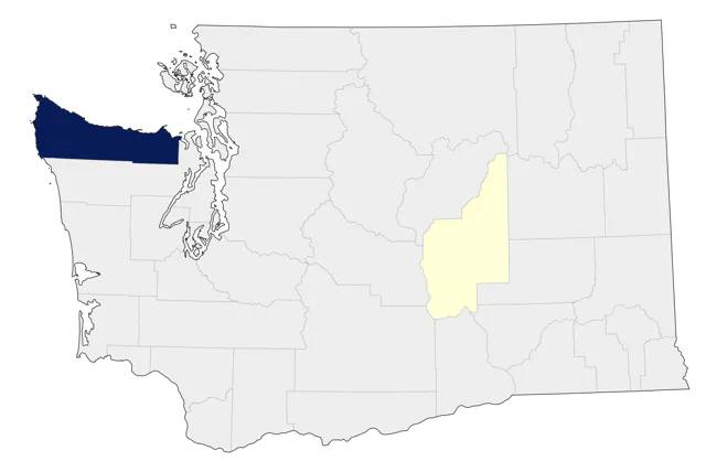 Vega Gull county map