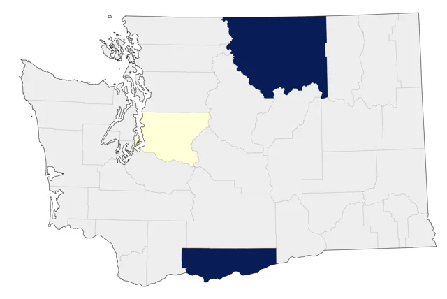 White-eyed Vireo county map
