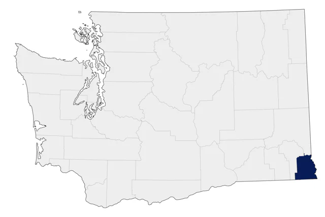 Woodhouse's Scrub-Jay county map