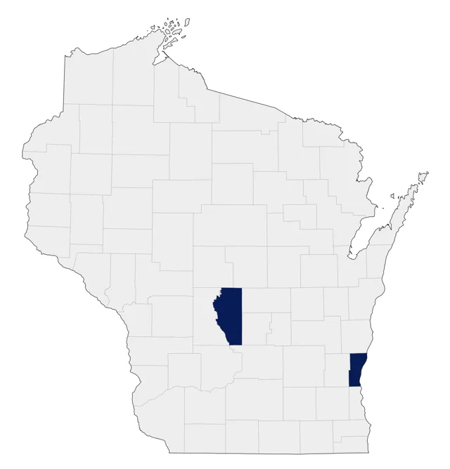 American Flamingo county map