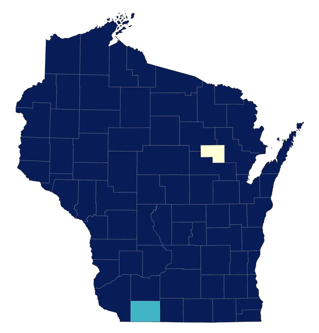 American Woodcock county map