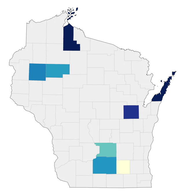 Ancient Murrelet county map
