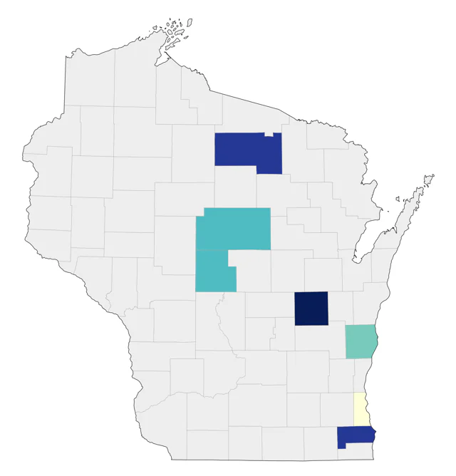 Anhinga county map