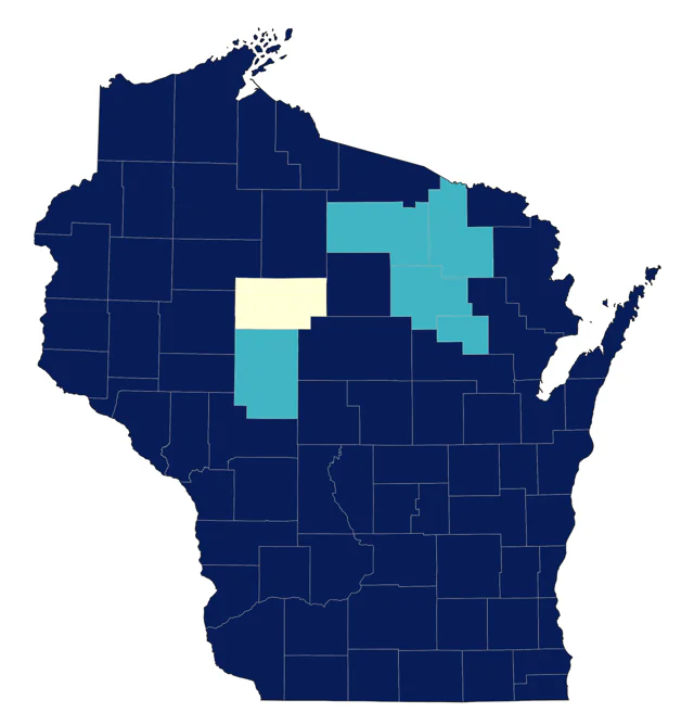 Bank Swallow county map