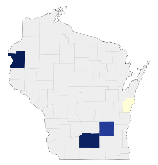 Barnacle Goose county map