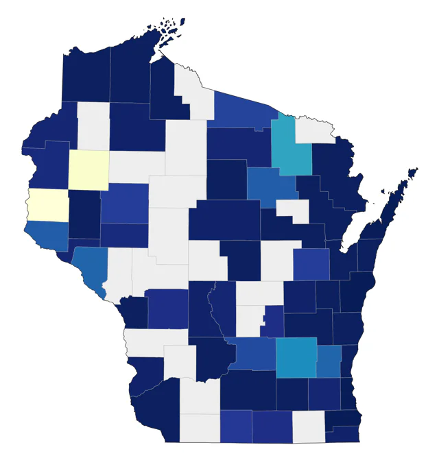 Black Scoter county map