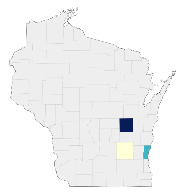 Broad-billed Hummingbird county map