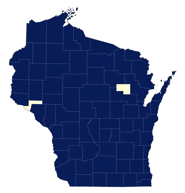Brown Creeper county map