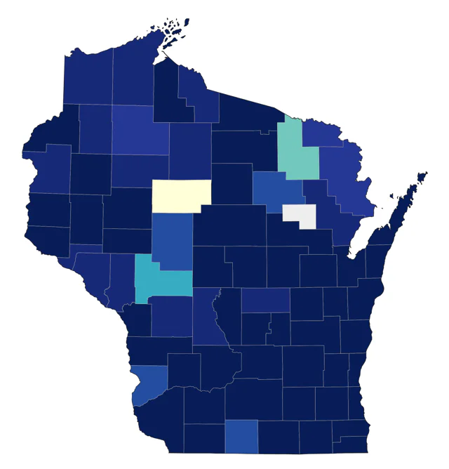 Cackling Goose county map