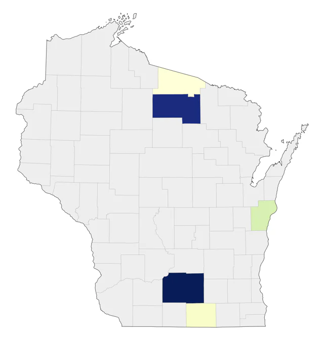 Clark's Nutcracker county map
