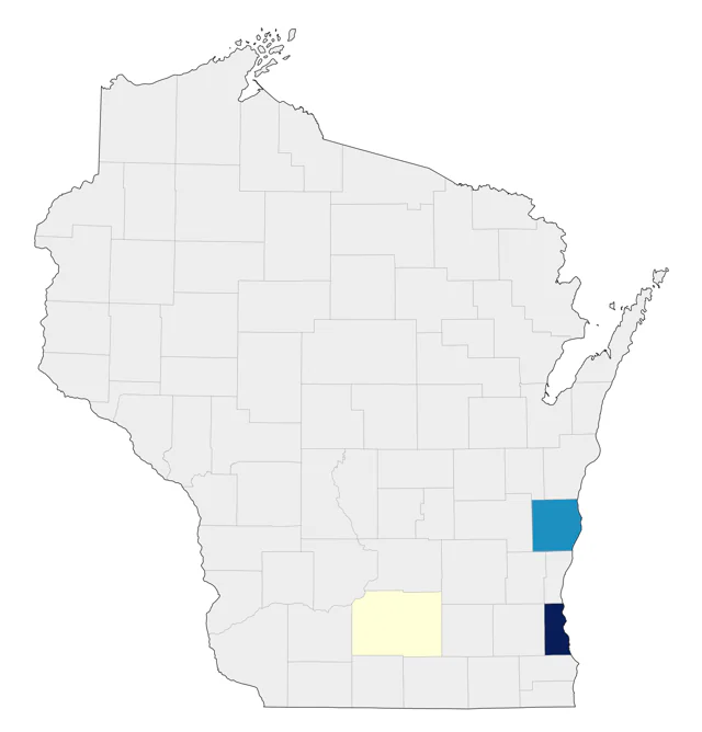 Cockatiel county map