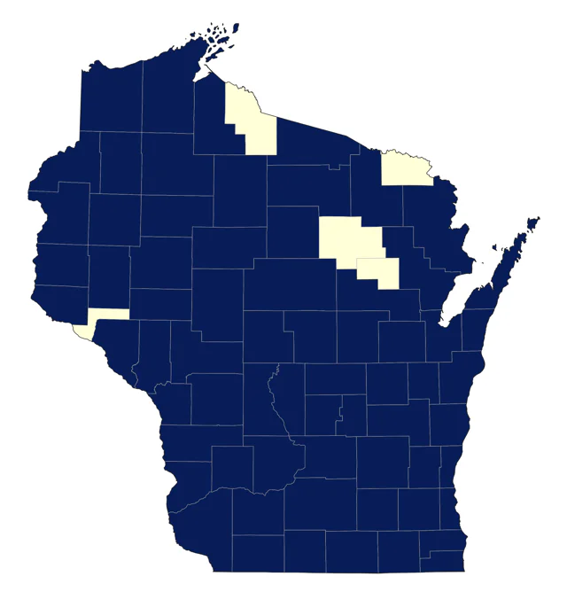Common Nighthawk county map
