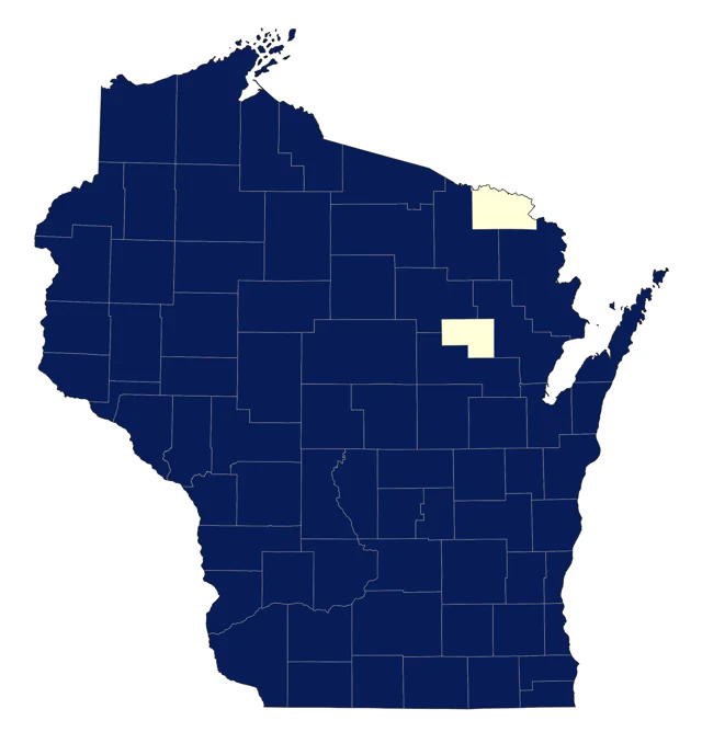 Cooper's Hawk county map