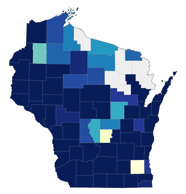 Eurasian Collared-Dove county map