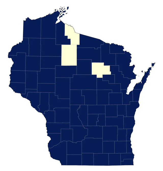 Field Sparrow county map