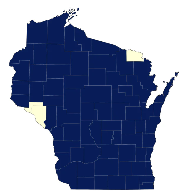 Fox Sparrow county map