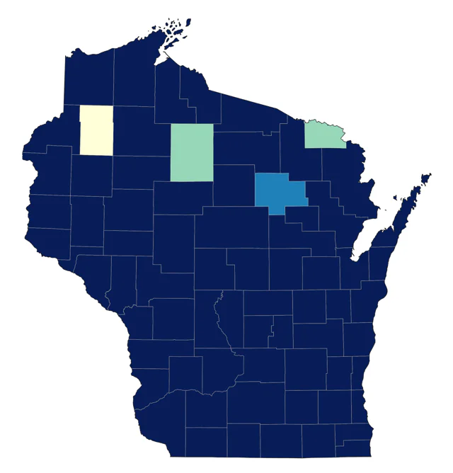 Gadwall county map