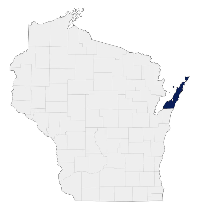 Gray Flycatcher county map