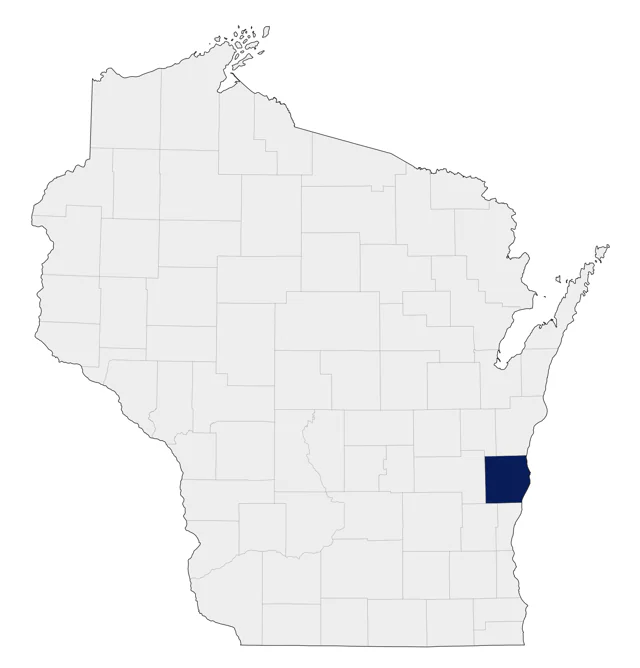 Gray Vireo county map