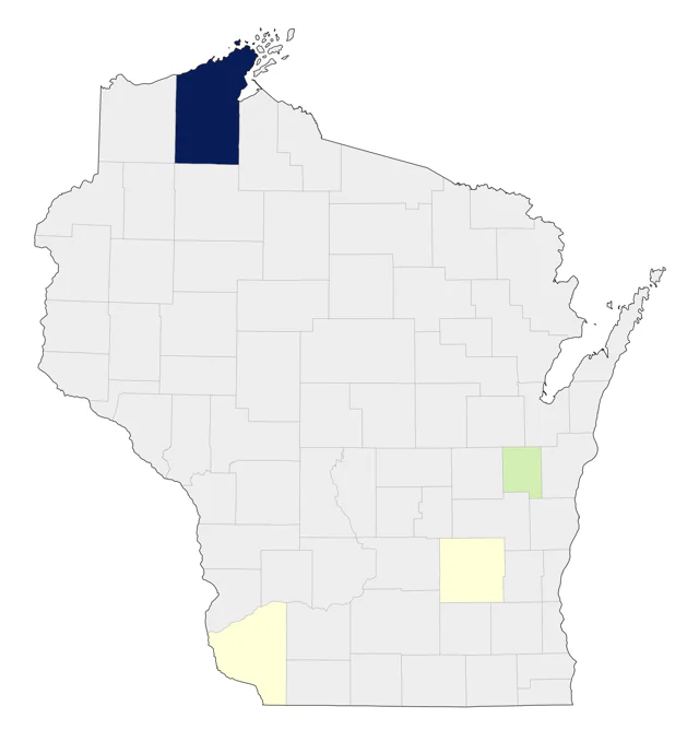Great-tailed Grackle county map