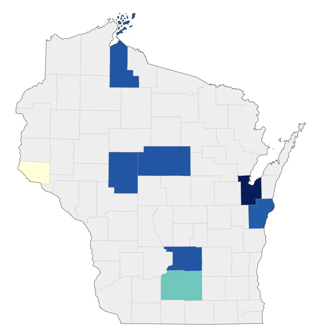 Groove-billed Ani county map