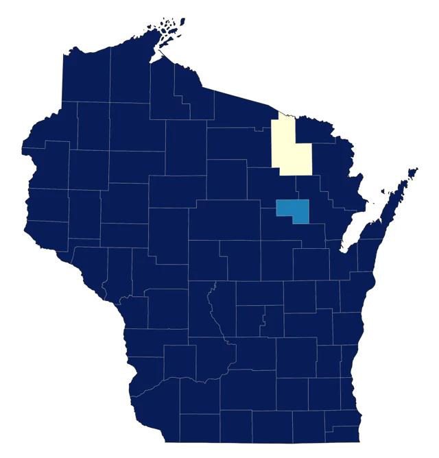 House Finch county map