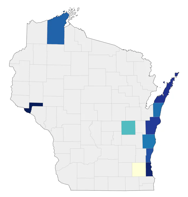 King Eider county map