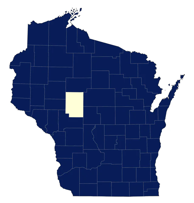 Lesser Scaup county map