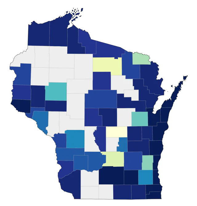 Long-tailed Duck county map