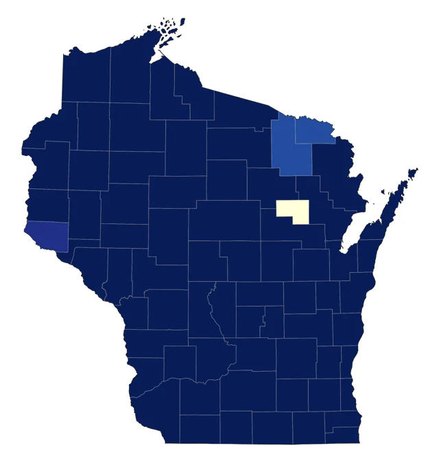 Marsh Wren county map