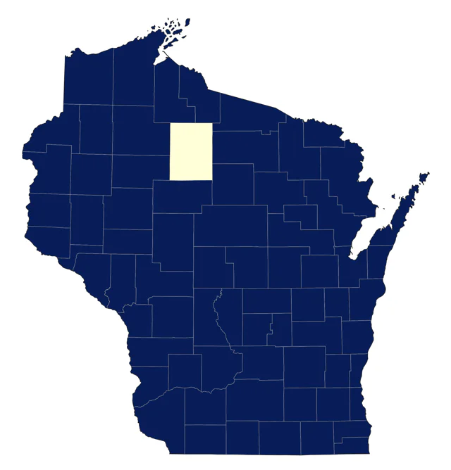 Northern Rough-winged Swallow county map