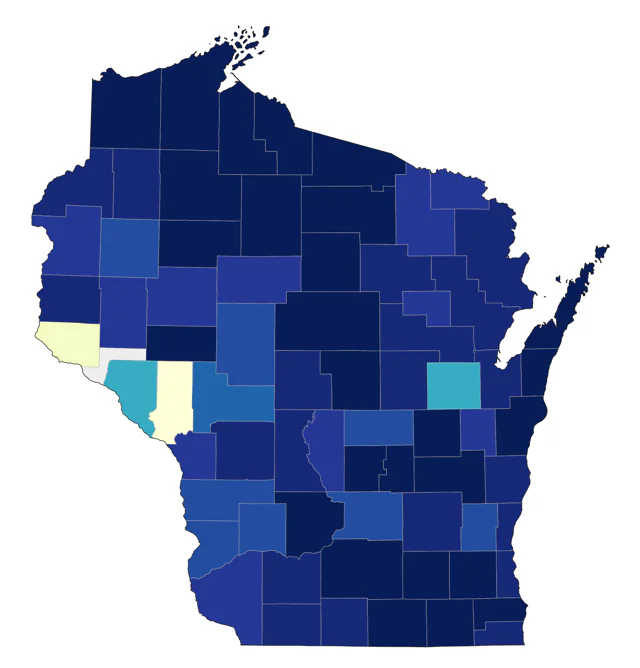 Northern Saw-whet Owl county map