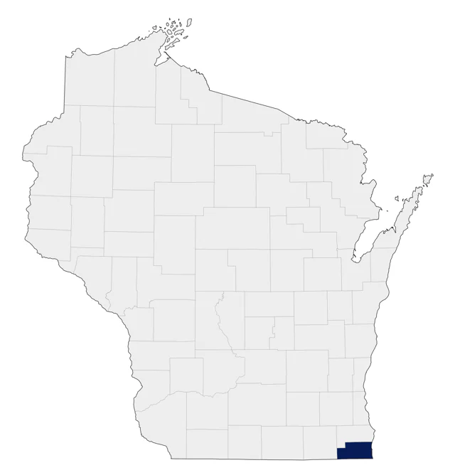 Northern Wheatear county map