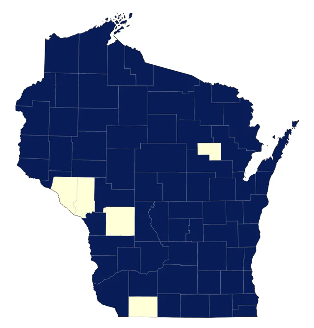 Pine Siskin county map